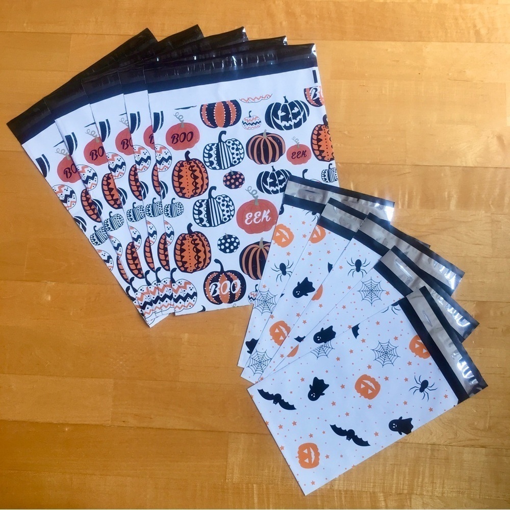 10 Count Polymailer Size Variety Bundle - HALLOWEEN (5/6x9 + 5/10x13)